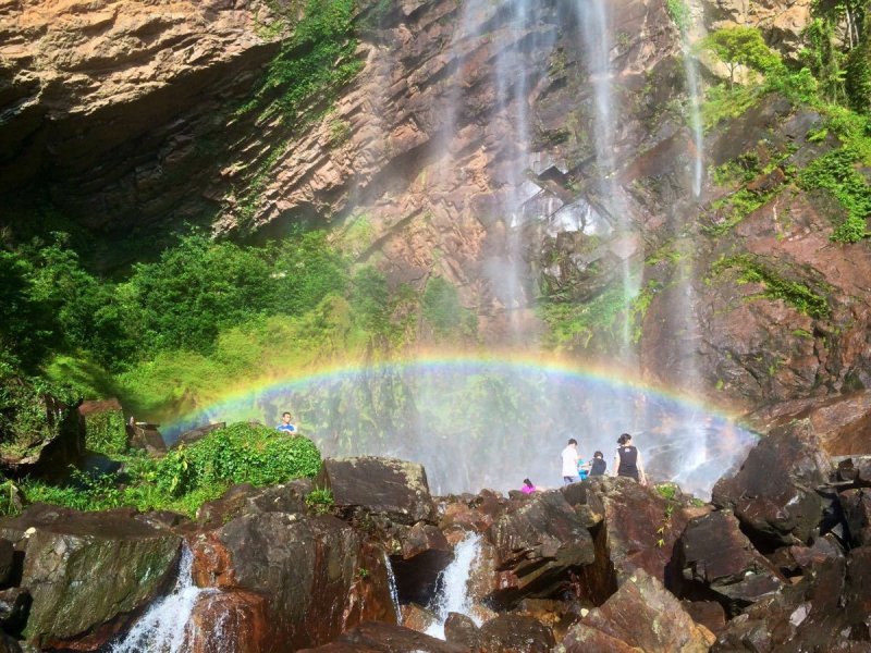 Водопад Ниагара с радугой
