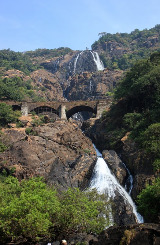 Индия Гоа водопад Дудхсагар: купание