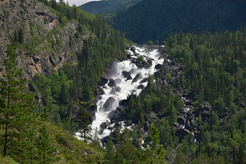 Дургенский водопад вид сверху