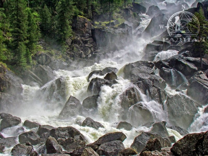 Водопад Текелю Алтай