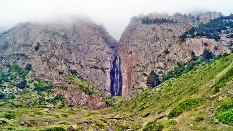 Водопад Абай-Су зимой фото