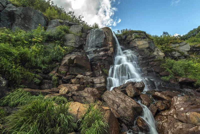 Андриановские водопады на Камчатке