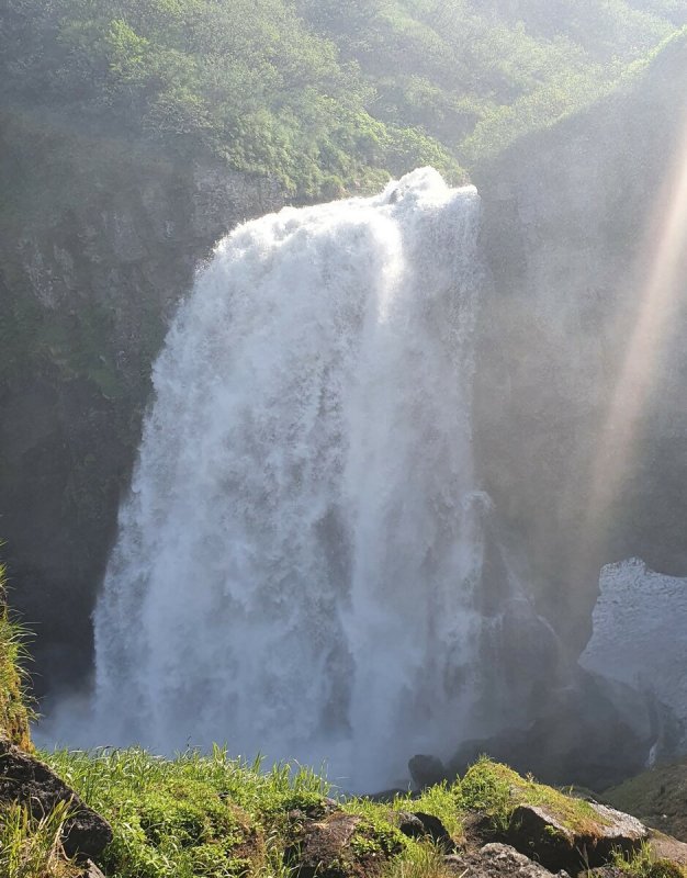 Водопад Вероникины косы Камчатка