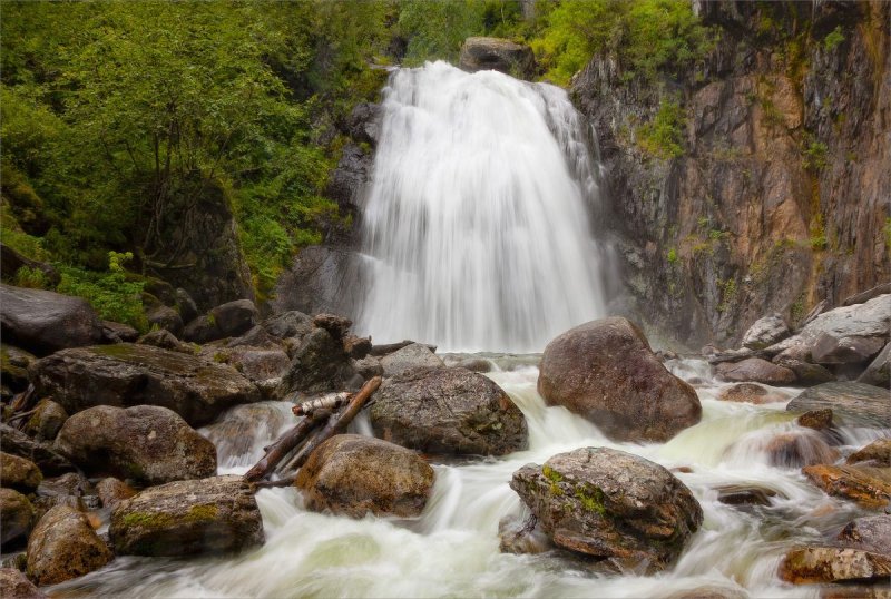 Алтайский заповедник водопад Корбу