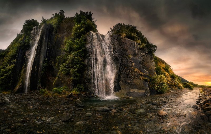 Новая Зеландия водопады