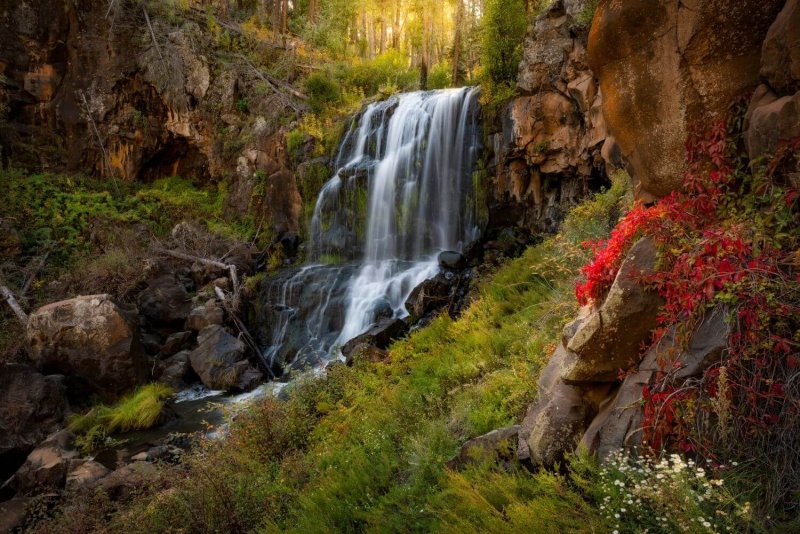 Красносулинский горный лес водопады