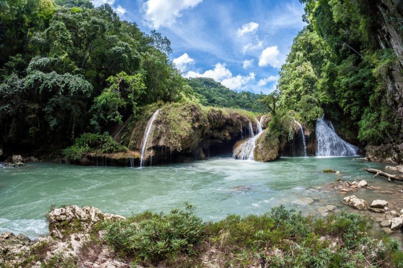 Тропические леса Бразилии водопады