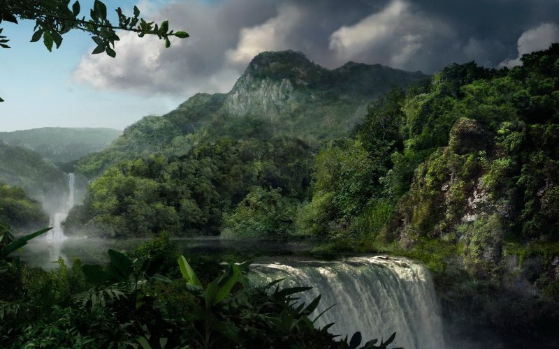 Водопады в Верховье амазонки