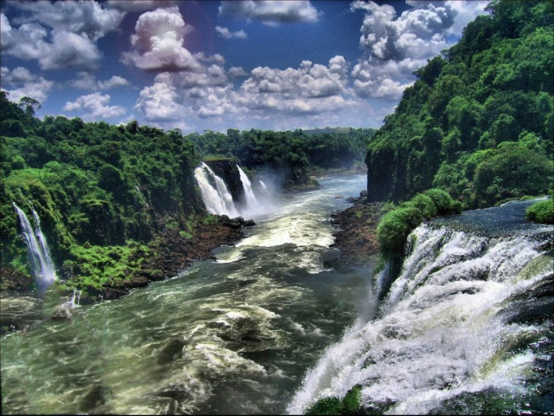 Водопады амазонки