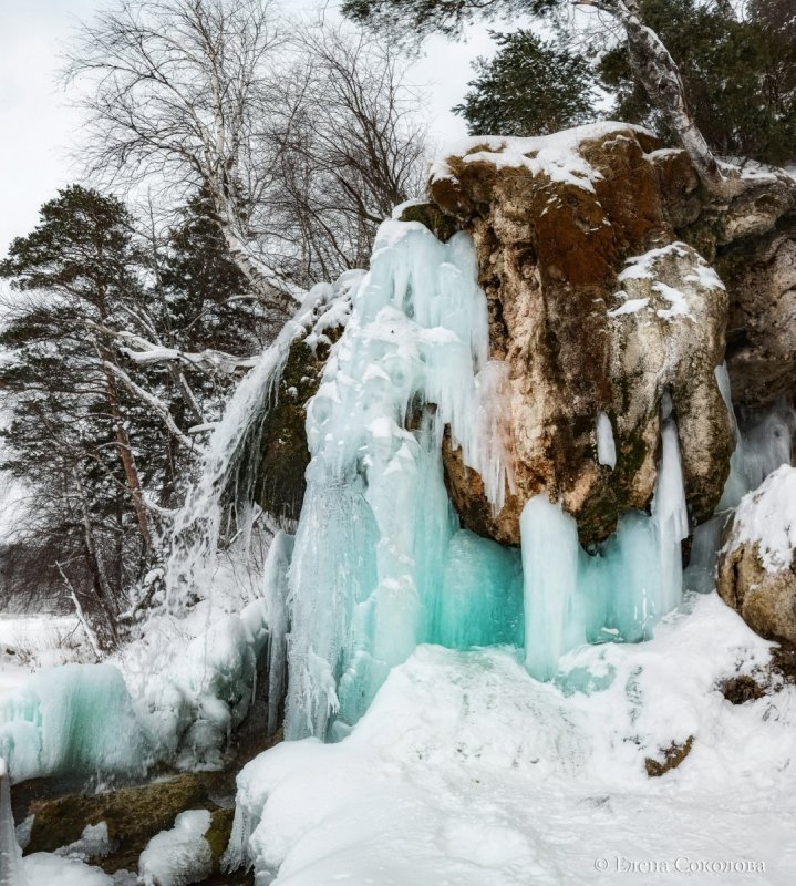 Водопад Плакун зима