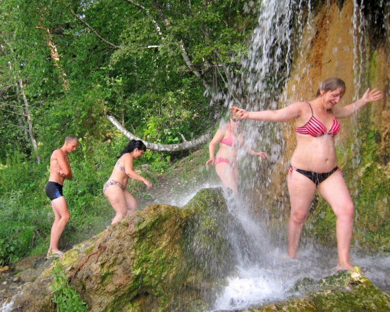 Суксун водопад крещение