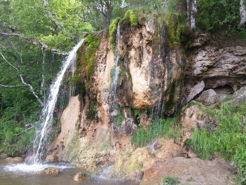 Водопад Плакун в Суксуне