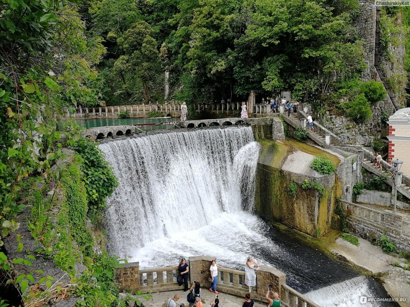 Новый Афон водопады монастырь