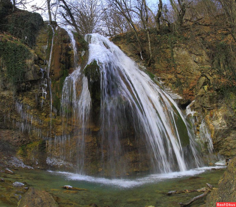 Соколиное водопад серебряные струи
