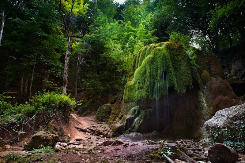 Большой каньон Крыма водопад серебряные струи