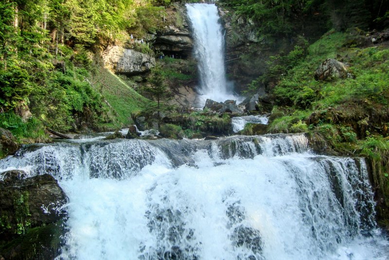 Швейцария 77 водопадов