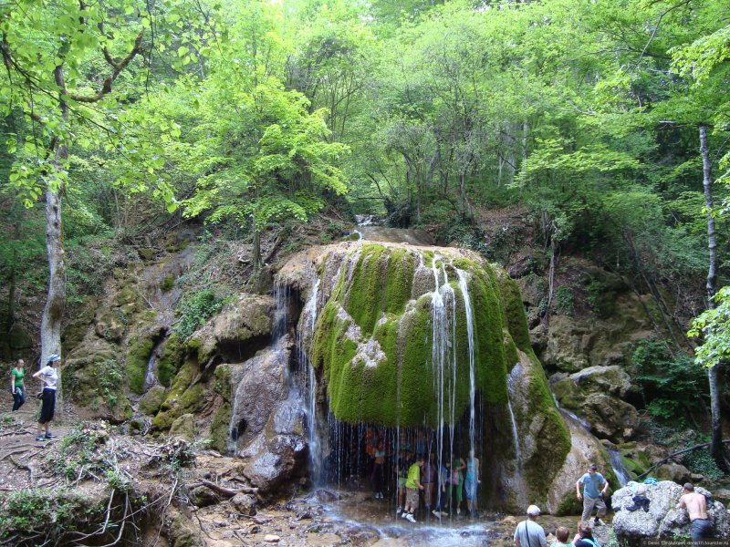 Соколиное водопад серебряные струи