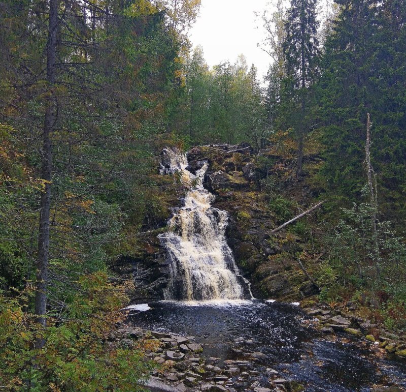 Республика Карелия водопад Кивач