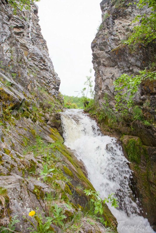 Рощинский водопад Новосибирская область