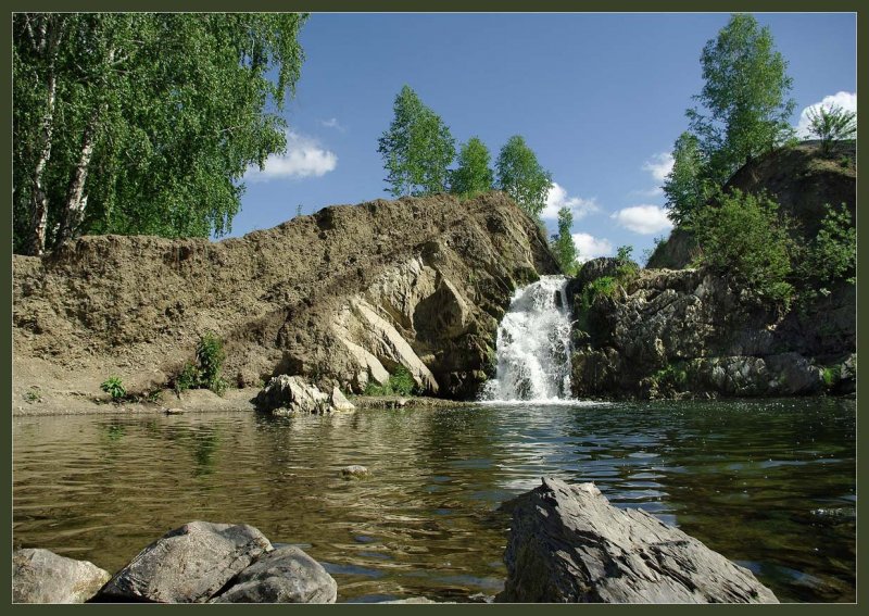 Прямской водопад Новосибирская область