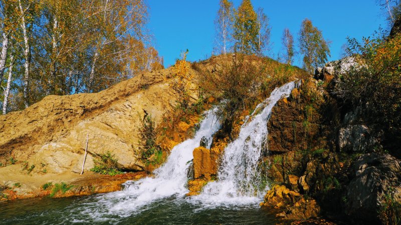 Беловский водопад Искитим