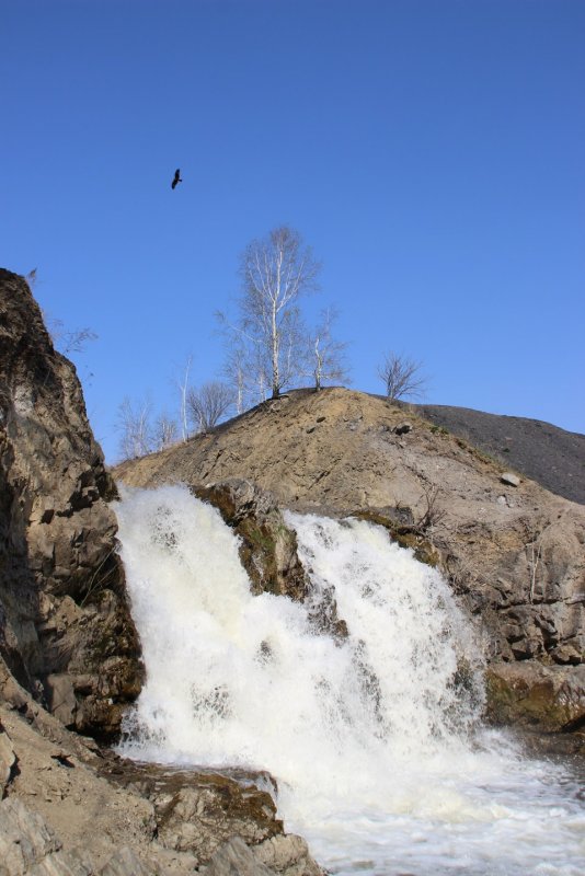 Беловский водопад купание