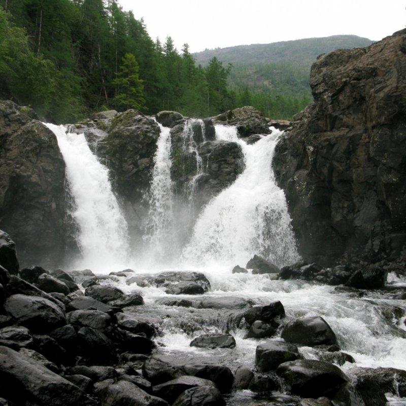 Оранский водопад Красноярский край