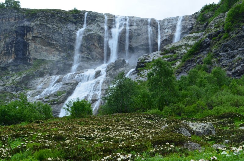 Кавказ Архыз водопад