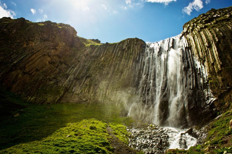 Терскольский водопад