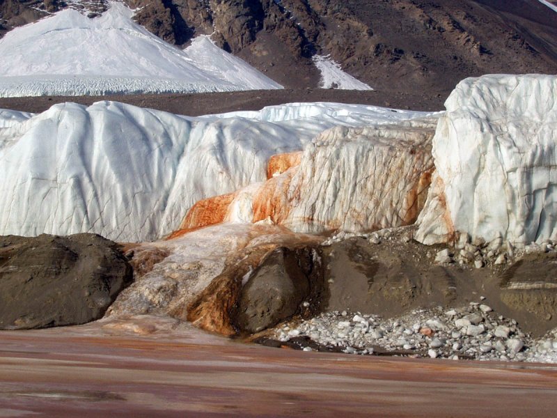Ледник Тейлора Кровавый водопад