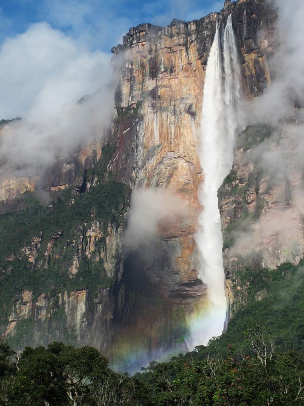 Водопад сальто Анхель Венесуэла