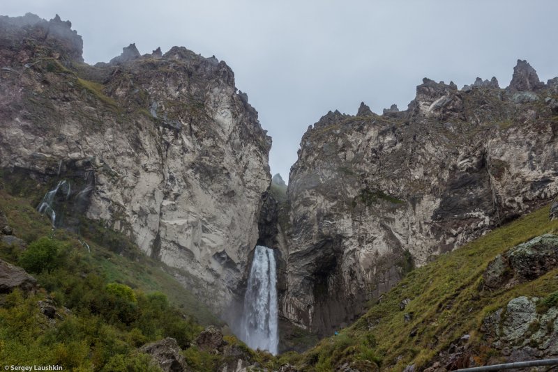 Кавказ Джилы-Су водопад Султан