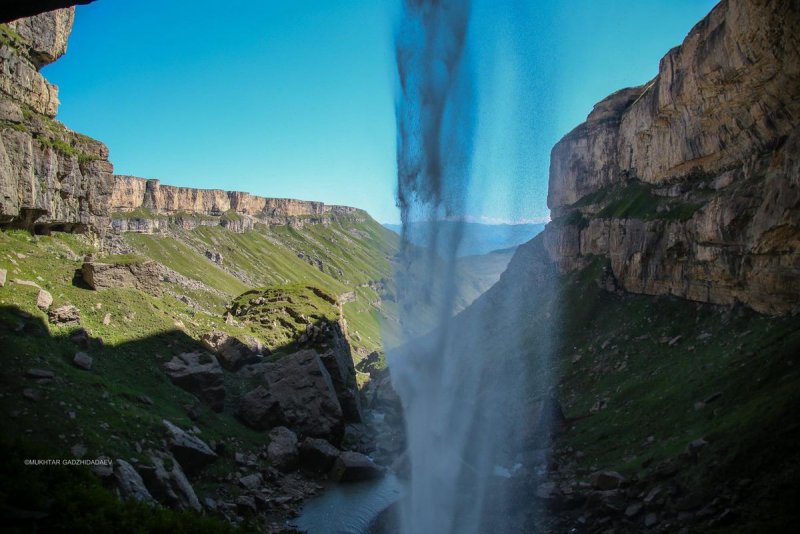 Хунзахский водопад Дагестан