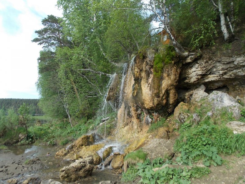 Достопримечательности Пермского края водопад Плакун