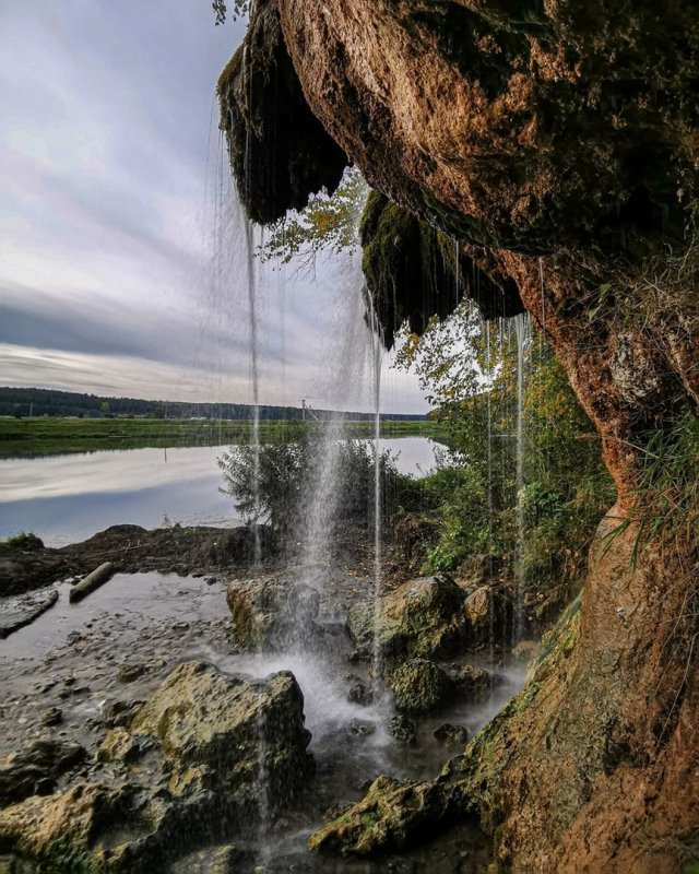 Водопад Плакун Пермский край осенью
