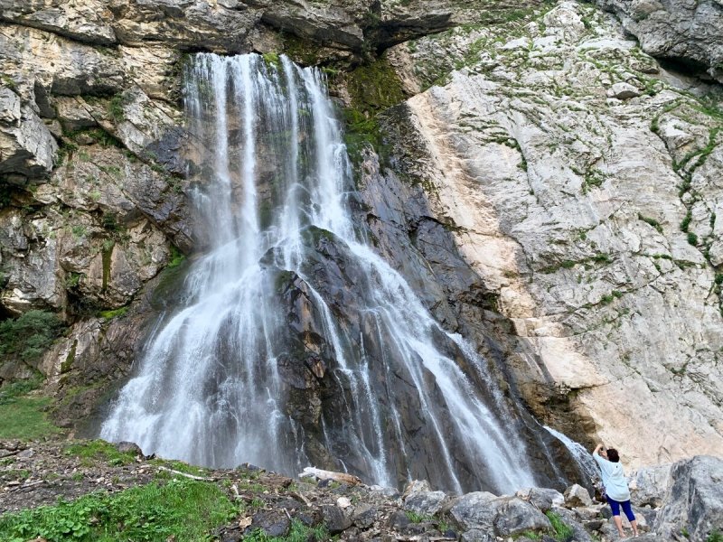 Гегский водопад летом