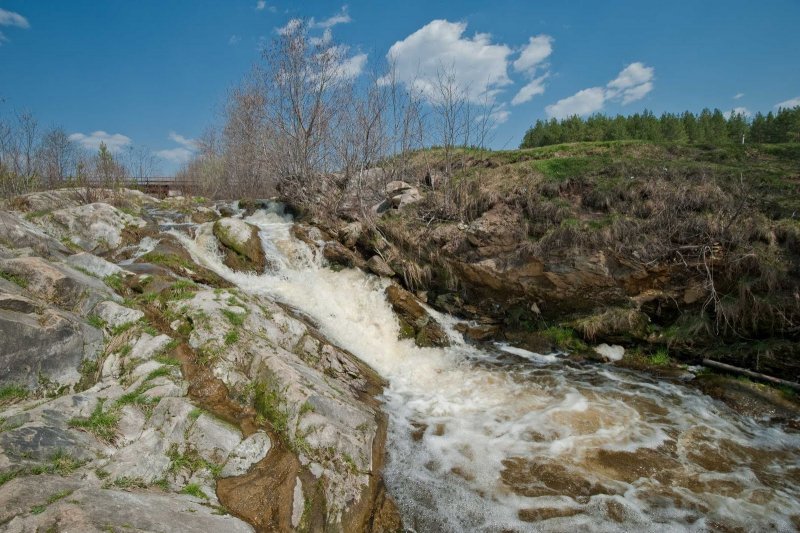 Гилевский водопад Екатеринбург