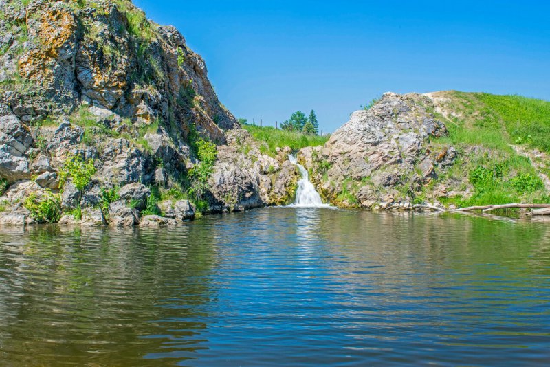 Байновский водопад Свердловская область