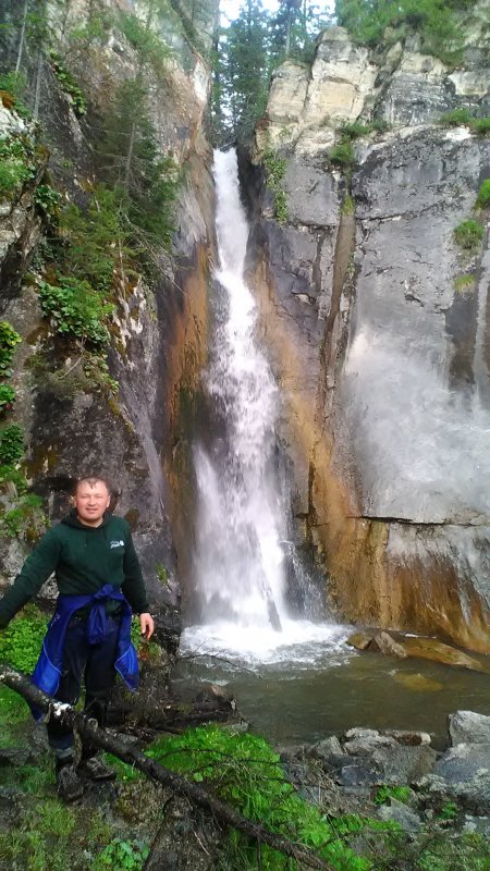 Водопад в Шубенке Алтайский край