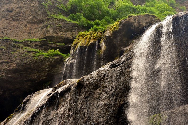 Чегемские водопады Кабардино-Балкария. Сейчас