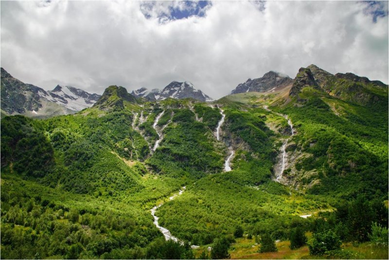 Водопад три сестры Северная Осетия