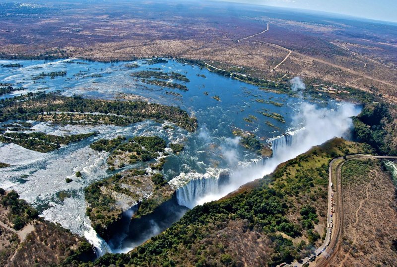 Водопад на реке Замбези