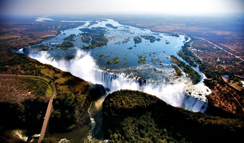 Достопримечательности Замбии водопад Виктория