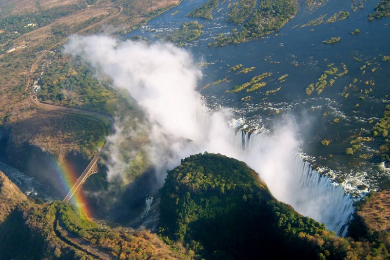 Замбия водопад Виктория