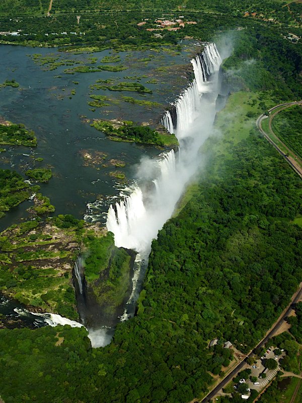 Замбия водопад