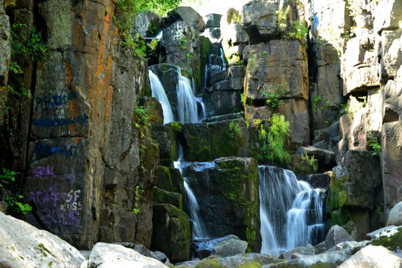 Уковский водопад в Нижнеудинске