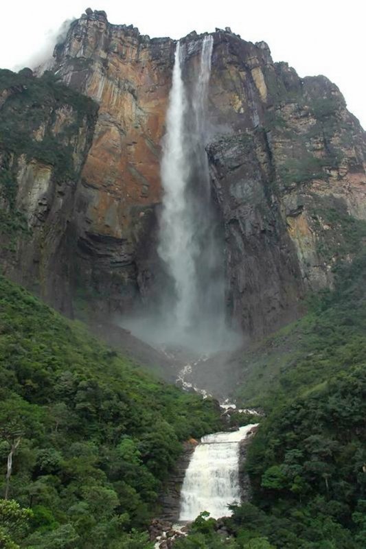 Водопад Анхель с высоты птичьего полета