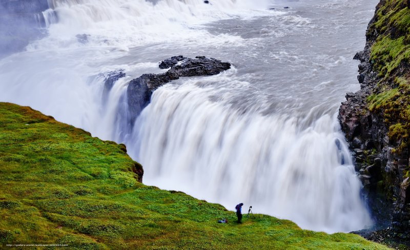 Исландия водопад парк Тингведлир