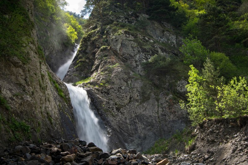 Большой Зейгеланский водопад Северная Осетия
