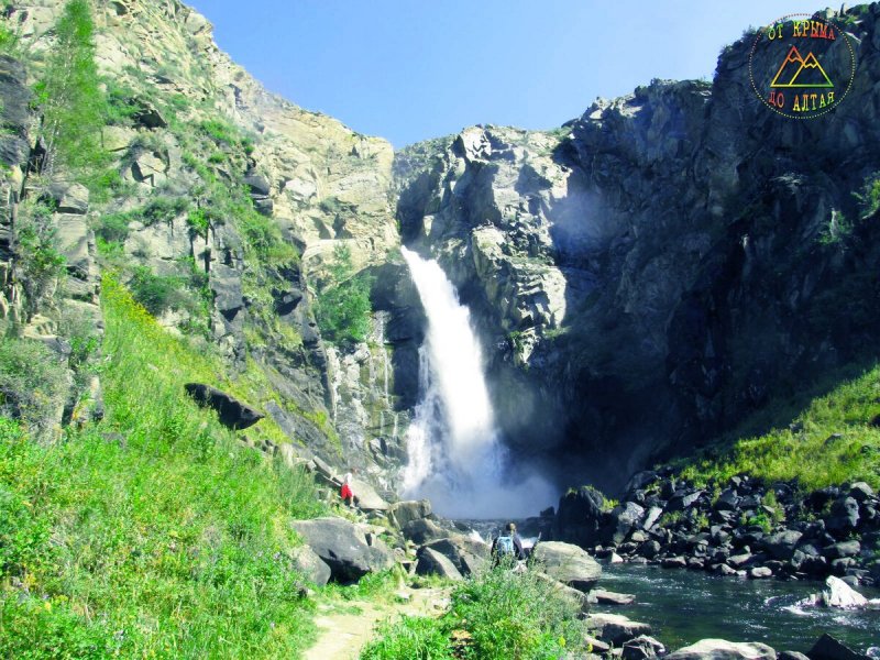 Чулышманская Долина водопад Куркуре